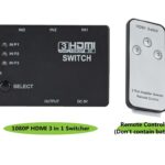 HUB HDMI SWITCH 3 PORTAS CONTROLE FULL HD