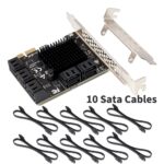 PLACA PCI-E SATA 3.0 -6GB- 10 PORT COM CABOS