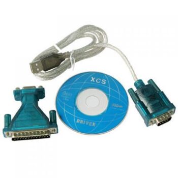 CABO USB 2.0 PARA SERIAL MACHO 9 PINO COM ADAPT PARA SERIAL 25 PINO